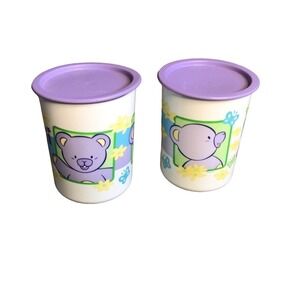 Brand new Tupperware TIWI Bear canister containers *set of 2*